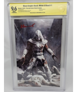 MOON KNIGHT Black White &amp; Blood #1 CBCS 9.6 Virgin Bjorn Barends Signed ... - $2,649.28 MXN