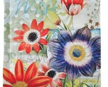 Handcrafted ~ WISH ~ Floral ~ 17.5&quot; x 17.5&quot; ~ Walter Robinson Print Pill... - $28.05