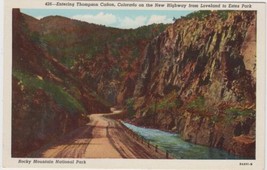 Rocky Mountain National Park Postcard Thompson Canon Colorado CO Loveland Estes - £2.35 GBP
