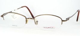 New W/ Tag Visage Chenille Brn Brown Eyeglasses Glasses Metal Frame 52-18-135mm - £8.52 GBP