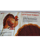 Fabric Panel Thanksgiving  ~Let&#39;s Talk Turkey~ Cranston V.I.P Cotton NEW - $10.00