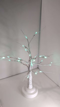 18 in 24 LED Tabletop Lighted Birch Tree Battery Operated, Works With Batteries - £9.68 GBP