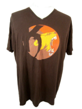 KONFRONTATION Bob Marley 76 T Shirt Unisex brown sz XXL cotton lion Reggae - $14.83
