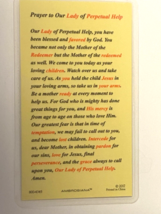 Our Lady of Perpetual Laminated Prayer Card, New - $2.97