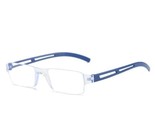 Lightweight ~ Translucent ~ Plastic ~ Reading Glasses ~ +3.00 ~ BLUE Tem... - £11.08 GBP