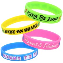 Gifts For Pregnant WOMEN--SILICONE Bracelets Maternity Gift For Expecting Mother - £11.37 GBP