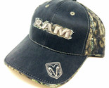 DODGE RAM LOGO PATCH DARK GREY MOSSY OAK CAMO HAT CAP ADJUSTABLE CAMOUFL... - $23.70