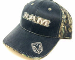 DODGE RAM LOGO PATCH DARK GREY MOSSY OAK CAMO HAT CAP ADJUSTABLE CAMOUFL... - £18.51 GBP