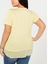 I.n.c. Plus Size Short-Sleeve V-Neck Tunic, Size 2X - $21.78