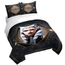 Disney Ahsoka Tano  Queen Comforter and 2 Sham Set  New 2023 Release Made In USA - £95.12 GBP