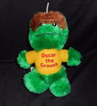 8&quot; Vintage 1985 Hasbro Softies Baby Oscar The Grouch Stuffed Animal Plush Toy - £18.98 GBP