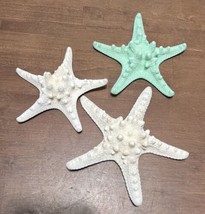 3 Large real Knobby Starfish 5&quot;-6.5” Beach Cottage Wedding Decor Crafts - £19.91 GBP