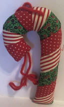Cloth Candy Cane Christmas Decoration Ornament - £5.43 GBP