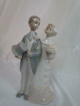 Vintage Lladro Spain Porcelain 1977 Wedding Bride and Groom #4808 EUC - £59.58 GBP