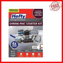 Hefty 5-Pc Vacuum Seal Storage Kit: 2 Large, 1 XL Cube, 1 Jumbo with Pump - $779.31 MXN