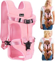 Dog Backpack Carrier, Legs Out Easy-Fit Dog Front Carrier For Small Medium Dogs, - £27.70 GBP