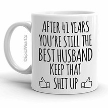 41 Year Anniversary Coffee Mug for Him, 41st Wedding Anniversary Cup For... - £11.73 GBP