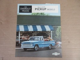 Vintage 1965 Chevrolet Trucks Pickup Models Sales Advertisement Brochure  C6 - £43.06 GBP