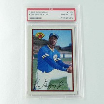 1989 Bowman #220 Ken Griffey Jr. Seattle Mariners RC Rookie HOF PSA 8 NM-MT 0222 - $24.75