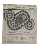 Vtg Wonder Art Hook Rug Pattern Ordering Advertising Ephemera Crafting - $12.99