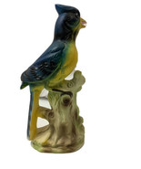Vintage Relco Wales Blue Jay Bird Figurine Décor Ceramic Made in Japan 10” - $293.18 MXN