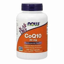 NOW Supplements, CoQ10 30 mg, Pharmaceutical Grade, All-Trans Form produced b... - £24.73 GBP