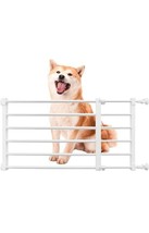 Short Dog Gate Expandable Dog Gate To Step Over,Pressure Mount Small White - £13.92 GBP