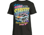 Men&#39;s  King of the Streets Graphic Tee Short Sleeves Size S (34-36) Black - £15.87 GBP