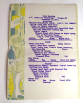 Set 4 SS Hawaiian Wholesaler Menus. 1954 - £53.20 GBP