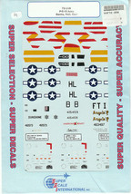 1/72 SuperScale Decals P-51D Mustang Aces Banks Voll Carr 72-258 - £11.67 GBP
