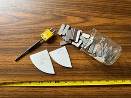 Lab Test Plug Stir Stick Glass Jar Scraper Miscellaneous items - $372.43 MXN