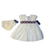 NWT Chaps Dress + Bloomers Set Velour Diapercover 18 Month MRSP$40 cream... - $445.86 MXN