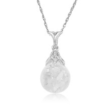 Carla &quot;floating opals&quot; Women&#39;s Necklace 14kt White Gold 287813 - £161.58 GBP