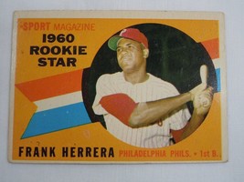 1960 Topps Rookie Star Frank Herrera Phillies Card #130 - €2,58 EUR