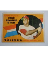 1960 Topps Rookie Star Frank Herrera Phillies Card #130 - $2.96