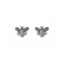 Esse Marcasite Sterling Silver Marcasite Bumble Bee Stud Earrings  - $117.00