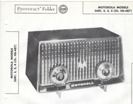 1956 Motorola 56R1 Tube Am Radio Receiver Photofact Manual 56R2 56R3 56R4 HS-487 - £7.72 GBP