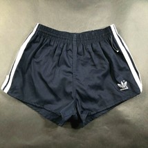 Adidas Trefoil Youth Boys M (24-26) Navy Blue Running Shorts Thick White... - $37.40