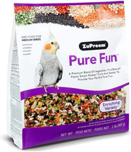 ZuPreem Pure Fun Enriching Variety Mix Bird Food for Medium Birds 2 lb Z... - £33.59 GBP