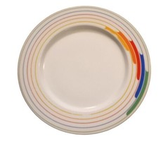 Vtg Studio Nova Primary Gallery Hi-Fi L9186 Rainbow Dinner Plate 10.75&quot; 1980&#39;s - £18.48 GBP