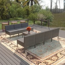  Garden Lounge Set Grey PE rattan Modular Garden Lounge Set - €768,82 EUR