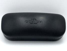 Coach New York Eyeglasses Case Leather Black Clamshell 6&quot; - £7.78 GBP