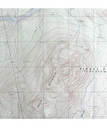 Map Basin Mountain Maine USGS 1989 Topographic Geological 1:24000 27x22&quot;... - $44.99