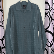 J.Ferrar long sleeve, checked button down shirt, size large - £10.96 GBP