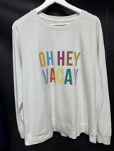 Sonoma Crisp  White “Vacation” Sweatshirt M - $22.74