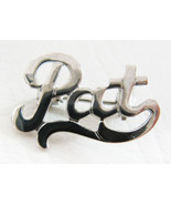 Vintage Sterling Silver Name Pin Brooch - &quot;Pat&quot; - £19.75 GBP