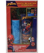 Marvel Spider-Man Bath Blaster With Floating Tub Targets 6pc - $22.21 CAD
