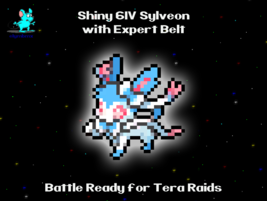 ✨ Shiny 6IV ✨ Sylveon for Pokemon Scarlet Violet - Best Counter for Tera raids - £4.68 GBP