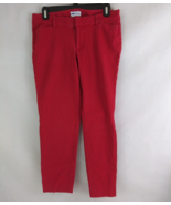 Old Navy The Pixie Red Women&#39;s Ultra Low Rise Pants Size 8 - $20.15 CAD