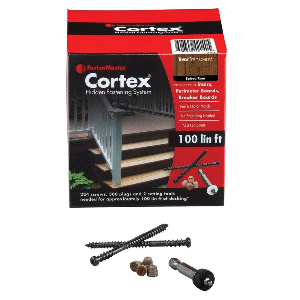 FASTENMASTER Cortex Hidden Fasteners -Trex Transcend Spiced Rum 100 Lin.ft - $77.20
